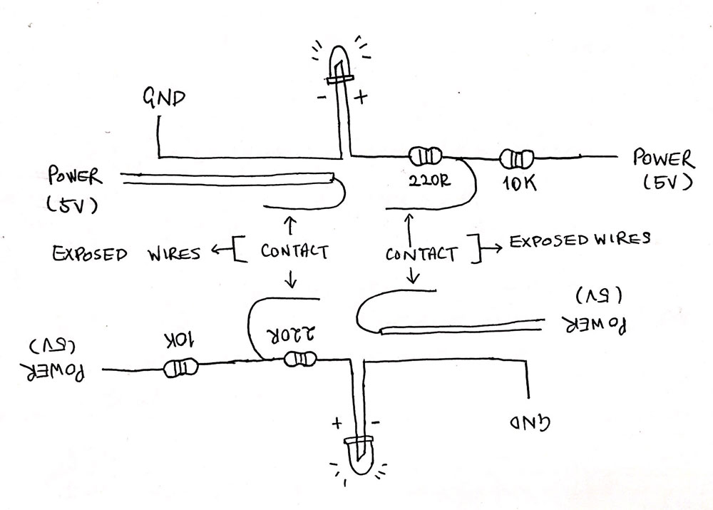 Illustrated diagram of circuits for the high five rings